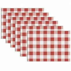 17 in. x 12 in. Multi-Colored Vinyl Placemats (Set of 6) by DASCO