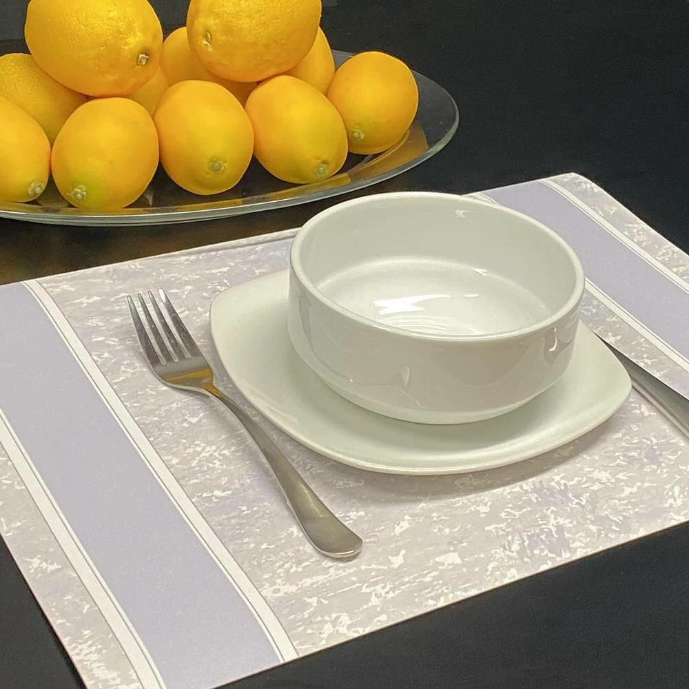 17 in. x 12 in. Multi-Colored Vinyl Placemats (Set of 6) by DASCO 4 17 in. x 12 in. Multi-Colored Vinyl Placemats (Set of 6) by DASCO - Image 2