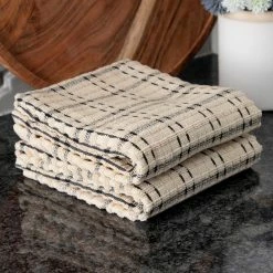 Royale Black Checkered Cotton Kitchen Towel (Set of 2) by RITZ -Table Linens Shop multi ritz kitchen towels 013199 44 1000