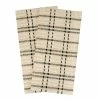 Royale Black Checkered Cotton Kitchen Towel (Set of 2) by RITZ