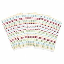 Multicolor Pebble Cotton Terry Bar Mop Kitchen Towel Set of 4 by RITZ