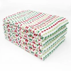 Holiday Multicolor Pebble Cotton Terry Bar Mop Kitchen Towel Set of 4 by RITZ -Table Linens Shop multi ritz kitchen towels 90446 c3 1000