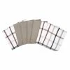 Waffle Weave Neutral Checkered Cotton Dish Cloth (Set of 8) by RITZ 1 Waffle Weave Neutral Checkered Cotton Dish Cloth (Set of 8) by RITZ -Table Linens Shop multi ritz kitchen towels 99932 64 1000