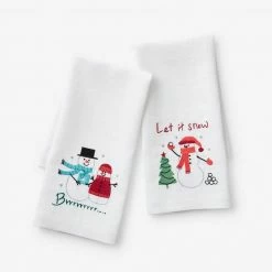 Snowman Multi Kitchen Towel by The Company Store