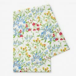 Claire Floral 16 in. x 108 in. Multi-Colored Floral Cotton Table Runner by The Company Store -Table Linens Shop multi the company store table runners 80036b 16x108 multi 40 1000