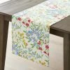 Claire Floral 16 in. x 108 in. Multi-Colored Floral Cotton Table Runner by The Company Store