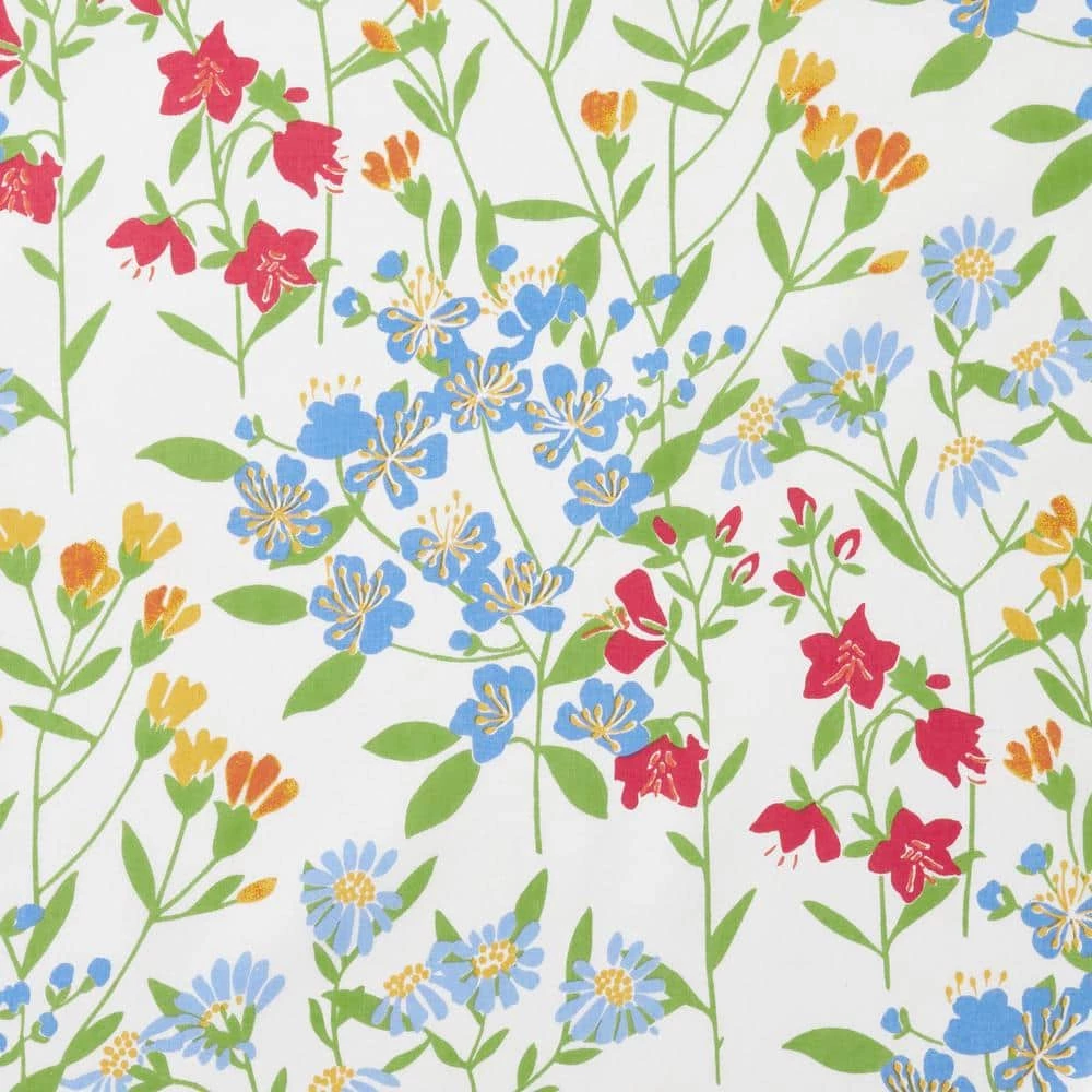 Claire Floral 70 in. x 90 in. Multi-Colored Floral Cotton Tablecloth by The Company Store 6 Claire Floral 70 in. x 90 in. Multi-Colored Floral Cotton Tablecloth by The Company Store - Image 4
