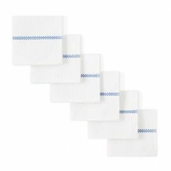 Clorox White/Navy Blue Antimicrobial Cotton Dish Cloth Set (6-Pack) by TOWN & COUNTRY LIVING