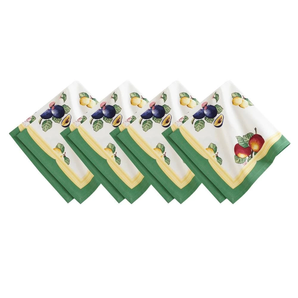 French Garden 21 in. W x 21 in. L in Multi-Color Napkins (Set of 4) by Villeroy & Boch 3 French Garden 21 in. W x 21 in. L in Multi-Color Napkins (Set of 4) by Villeroy & Boch