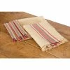 Linen Stripe 20 in. x 20 in. Natural Napkins (Set of 4) by Xia Home Fashions -Table Linens Shop multi xia home fashions cloth napkins napkin rings xd150082020 64 1000
