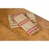 Linen Check 14 in. x 22 in. Natural Tea Towels (Set of 4) by Xia Home Fashions -Table Linens Shop multi xia home fashions cloth napkins napkin rings xd150121422 64 1000