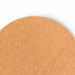 Marble Cork 15 in. x 15 in. Gold Round Cork Placemat and Coasters (Set of 8) 4-Coasters and 4-Placemats by Dainty Home -Table Linens Shop oranges peaches dainty home placemats 8spcm15rgo 4f 1000