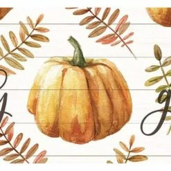 18 in. x 13 in. Oranges/Peaches Gather Pumpkin Polypropylene Placemats (Set of 4) by Morgan Home -Table Linens Shop oranges peaches morgan home placemats m643767 4f 1000