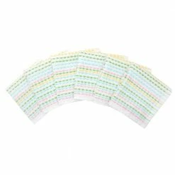 Spring Multicolor Cotton Pebble Bar Mop Dish Cloth Set of 6 by RITZ