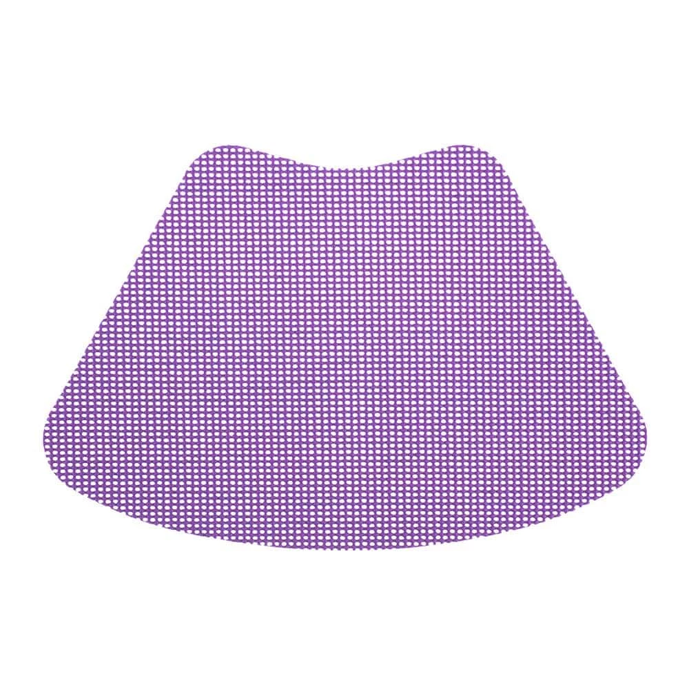 Fishnet 19 in. x 13 in. Purple PVC Covered Jute Wedge Placemat (Set of 6) by Kraftware 3 Fishnet 19 in. x 13 in. Purple PVC Covered Jute Wedge Placemat (Set of 6) by Kraftware