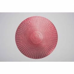 Brocade Red 100% Eco Friendly Vinyl Placemat (Set of 4) by Lintex