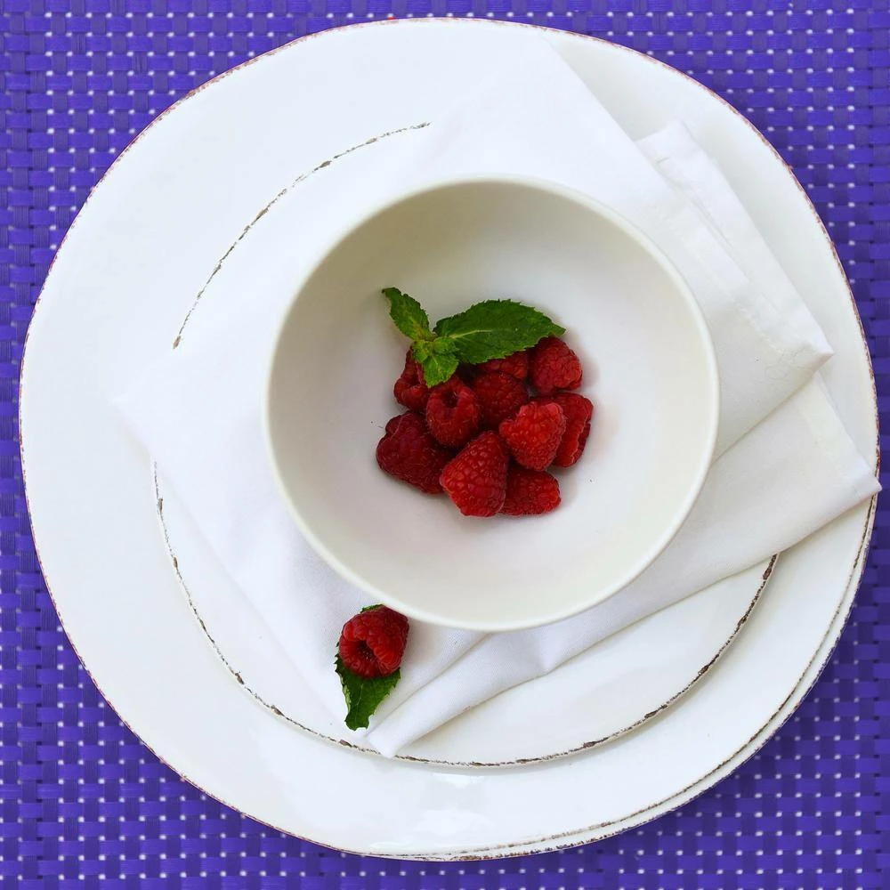 19 in. x 13 in. Reversible Indoor Outdoor Tonal Placemats Cobalt PVC and Polyester Blend (Set of 12) by RITZ 4 19 in. x 13 in. Reversible Indoor Outdoor Tonal Placemats Cobalt PVC and Polyester Blend (Set of 12) by RITZ - Image 2