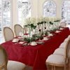 60 in. W x 102 in. L Red Barcelona Damask Fabric Tablecloth by Elrene -Table Linens Shop reds pinks elrene tablecloths 21036red 64 1000