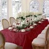 60 in. W x 144 in. L Burgundy Barcelona Damask Fabric Tablecloth by Elrene 1 60 in. W x 144 in. L Burgundy Barcelona Damask Fabric Tablecloth by Elrene -Table Linens Shop reds pinks elrene tablecloths 21038brg 64 1000