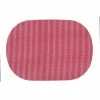 Fishnet 17 in. x 12 in. Flag Red PVC Covered Jute Oval Placemat (Set of 6) by Kraftware