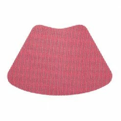 Fishnet 19 in. x 13 in. Flag Red PVC Covered Jute Wedge Placemat (Set of 6) by Kraftware