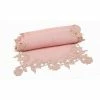 English Rose Lace 16 in. x 72 in. Rose Quartz Trim Table Runner by Manor Luxe -Table Linens Shop reds pinks manor luxe table runners ml161491572rose 64 1000