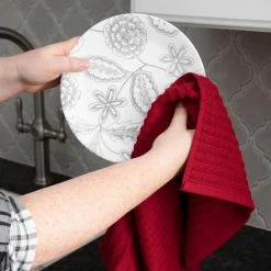 Royale Paprika Solid Cotton Kitchen Towel (Set of 2) by RITZ 10 Royale Paprika Solid Cotton Kitchen Towel (Set of 2) by RITZ -Table Linens Shop reds pinks ritz kitchen towels 012983 4f 1000