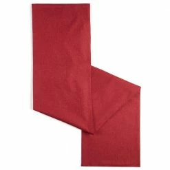 Somers 15 in. W x 90 in. L Claret Red Solid Polyester Table Runner by TOWN & COUNTRY LIVING