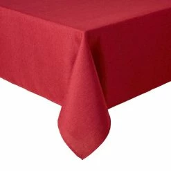 Somers 52 in. W x 70 in. L Claret Red Solid Polyester Tablecloth by TOWN & COUNTRY LIVING