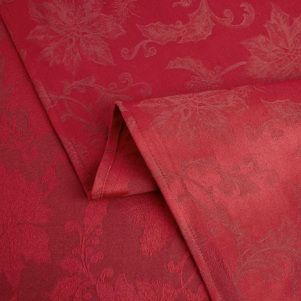 Holiday 70 in. W x 70 in. L Red Damask Cotton Blend Tablecloth by TOWN & COUNTRY LIVING 6 Holiday 70 in. W x 70 in. L Red Damask Cotton Blend Tablecloth by TOWN & COUNTRY LIVING - Image 4