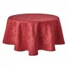Holiday 70 in. W x 70 in. L Red Damask Cotton Blend Tablecloth by TOWN & COUNTRY LIVING