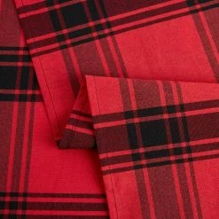 Buffalo Check 102 in. W x 60 in. L Red/Black Checkered Cotton Blend Tablecloth -Table Linens Shop reds pinks tablecloths tc012692tdecb1 169 4f 1000