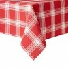 Buffalo Check 144 in. W x 60 in. L Red/White Checkered Cotton Blend Tablecloth -Table Linens Shop reds pinks tablecloths tc012692tdecd1 600 64 1000