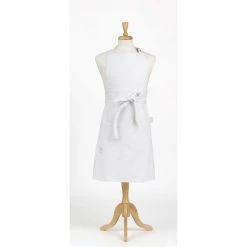 Durable Denim Adult Butcher Apron, White by ASD Living