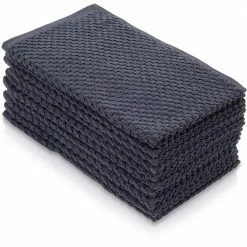 Cotton Hand Towels, Solid Gray/White 10-Pack by THE CLEAN STORE 10 Cotton Hand Towels, Solid Gray/White 10-Pack by THE CLEAN STORE -Table Linens Shop whites kitchen towels 79331 4f 1000