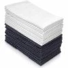 Cotton Hand Towels, Solid Gray/White 10-Pack by THE CLEAN STORE -Table Linens Shop whites kitchen towels 79331 64 1000