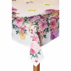 Springfield Gardens 60 in. x 102 in. 100% Cotton Tablecloth by Lintex