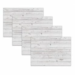 Whitewashed Barn Taupe Polypropylene Placemat Set (4-Pack) by Morgan Home