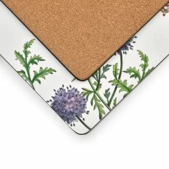 11.7 in. x 15.7 in. Stafford Blooms White MDF /Cork Backed Placemats (Set of 4) by Pimpernel -Table Linens Shop whites placemats 2010649041 4f 1000