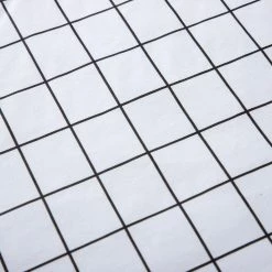 Raystar 60 in. x 84 in. Black and White Plaid PEVA Tablecloth Vinyl Tablecloth Party by RAY STAR -Table Linens Shop whites tablecloths rtb020430597172 1f 1000