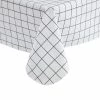 Raystar 60 in. x 84 in. Black and White Plaid PEVA Tablecloth Vinyl Tablecloth Party by RAY STAR -Table Linens Shop whites tablecloths rtb020430597172 64 1000