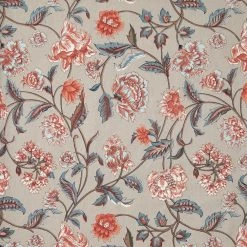 Autumn Garden Floral 20 in. W x 20 in. H Taupe Cotton Napkins (Set of 4) by The Company Store -Table Linens Shop whites the company store cloth napkins napkin rings 83204d os taupe a0 1000