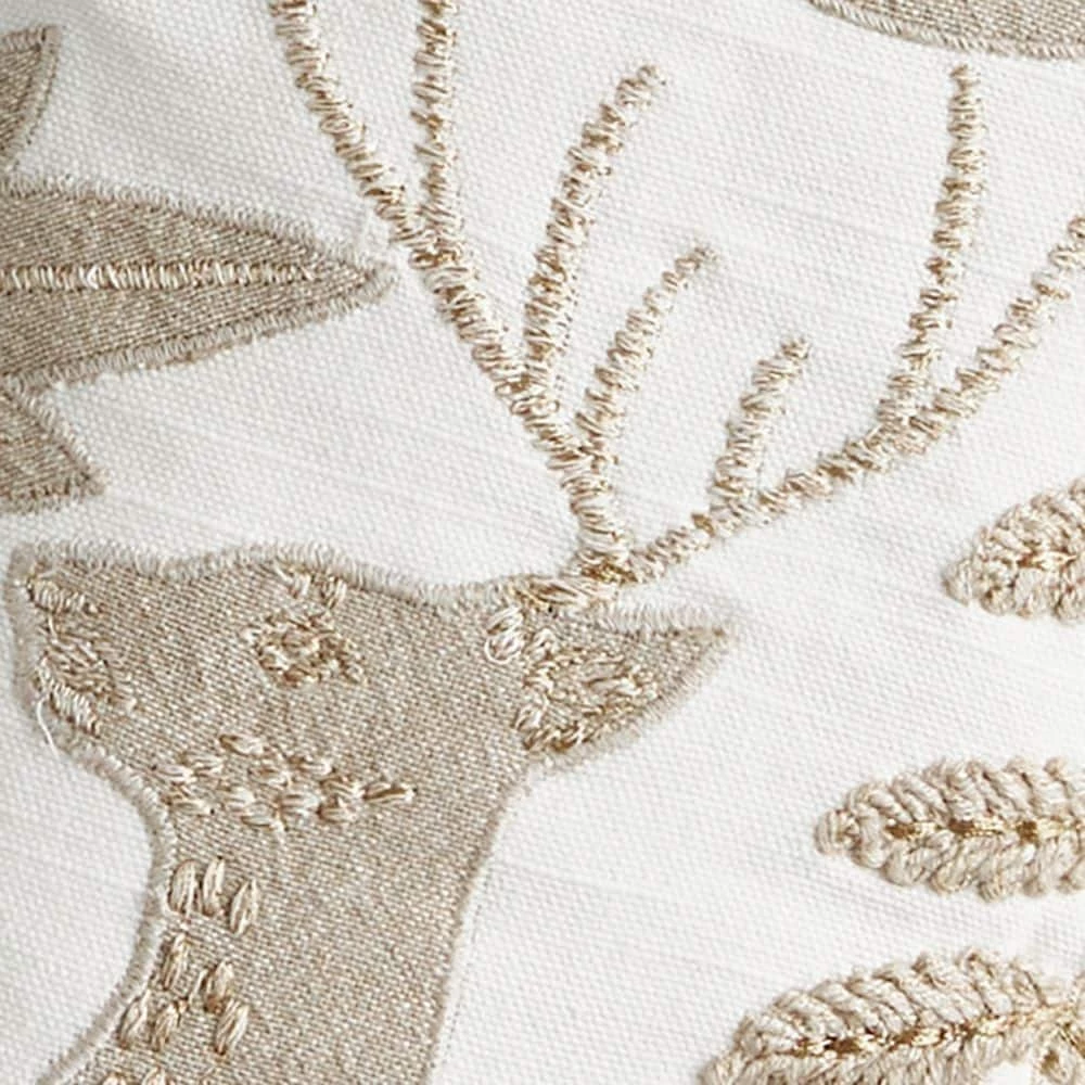 Legends Luxury Holiday Reindeer 16 in. x 90 in. Ivory Table Runner by The Company Store 6 Legends Luxury Holiday Reindeer 16 in. x 90 in. Ivory Table Runner by The Company Store - Image 4