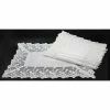 Garden Trellece Lace 14 in. x 20 in. White Trim Placemats (Set of 4) by Xia Home Fashions