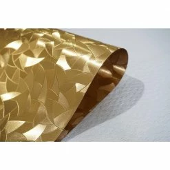 Metallic Leaf 18 in. x 12 in. Yellows/Golds Vinyl Placemats (Set of 8) by Dainty Home 9 Metallic Leaf 18 in. x 12 in. Yellows/Golds Vinyl Placemats (Set of 8) by Dainty Home -Table Linens Shop yellows golds dainty home placemats 8mlepmgo 1f 1000