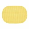 Fishnet 17 in. x 12 in. Yellow PVC Covered Jute Oval Placemat (Set of 6) by Kraftware