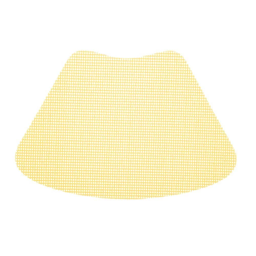 Fishnet 19 in. x 13 in. Lemon PVC Covered Jute Wedge Placemat (Set of 6) by Kraftware 3 Fishnet 19 in. x 13 in. Lemon PVC Covered Jute Wedge Placemat (Set of 6) by Kraftware