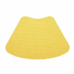 Fishnet 19 in. x 13 in. Golden PVC Covered Jute Wedge Placemat (Set of 6) by Kraftware