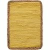 Sunny Day 19 in. x 13 in. Yellow Jute Bordered Cotton Placemat (Set of 4) by LR Home 2 Sunny Day 19 in. x 13 in. Yellow Jute Bordered Cotton Placemat (Set of 4) by LR Home -Table Linens Shop yellows golds lr home placemats speci04178pmy1117 64 1000