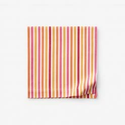 Stripe Yarn-Dyed Yellow Cotton Napkins (Set of 4) by The Company Store